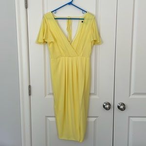 NWOT never worn yellow dress size medium / uk 10 / us 6